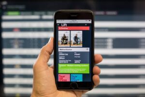 Smartphone displaying Lift Software Application